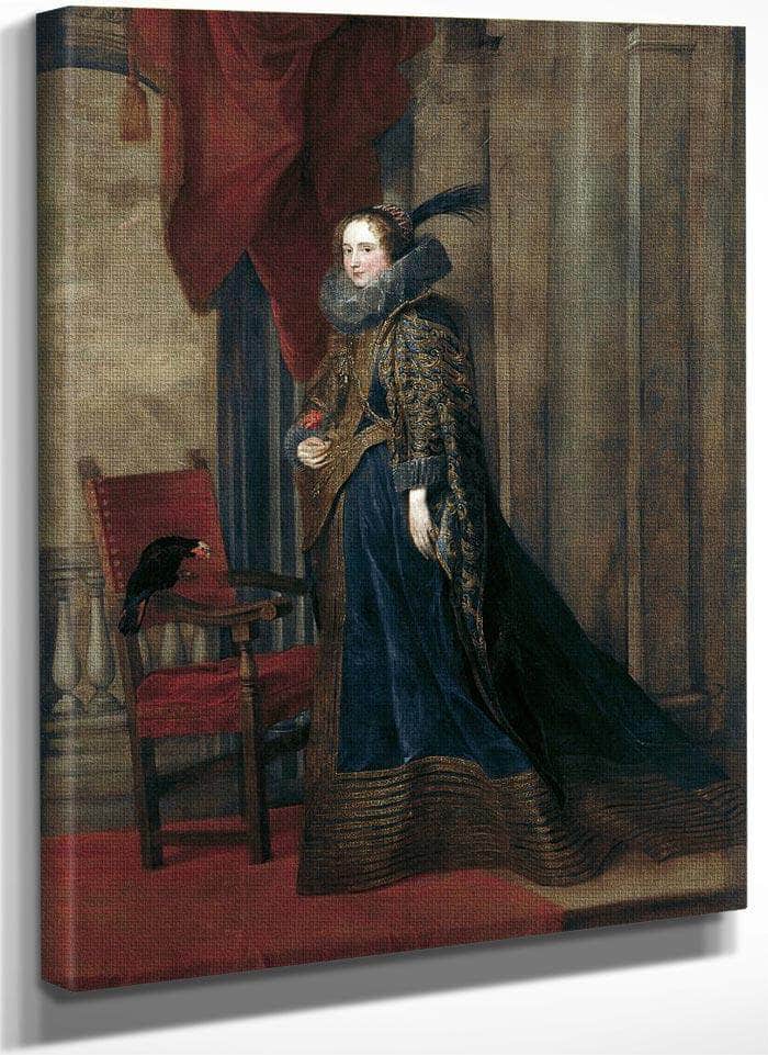 Portrait Of Paolina Adorno Brignole Sale By Anthony Van Dyck Fine Art Print