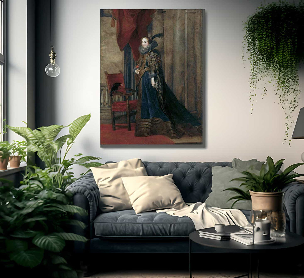 Portrait Of Paolina Adorno Brignole Sale By Anthony Van Dyck Fine Art Print