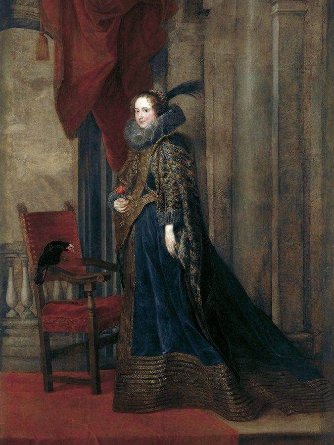 Portrait Of Paolina Adorno Brignole Sale By Anthony Van Dyck Fine Art Print