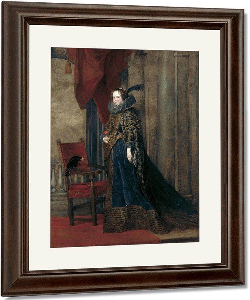 Portrait Of Paolina Adorno Brignole Sale By Anthony Van Dyck Fine Art Print