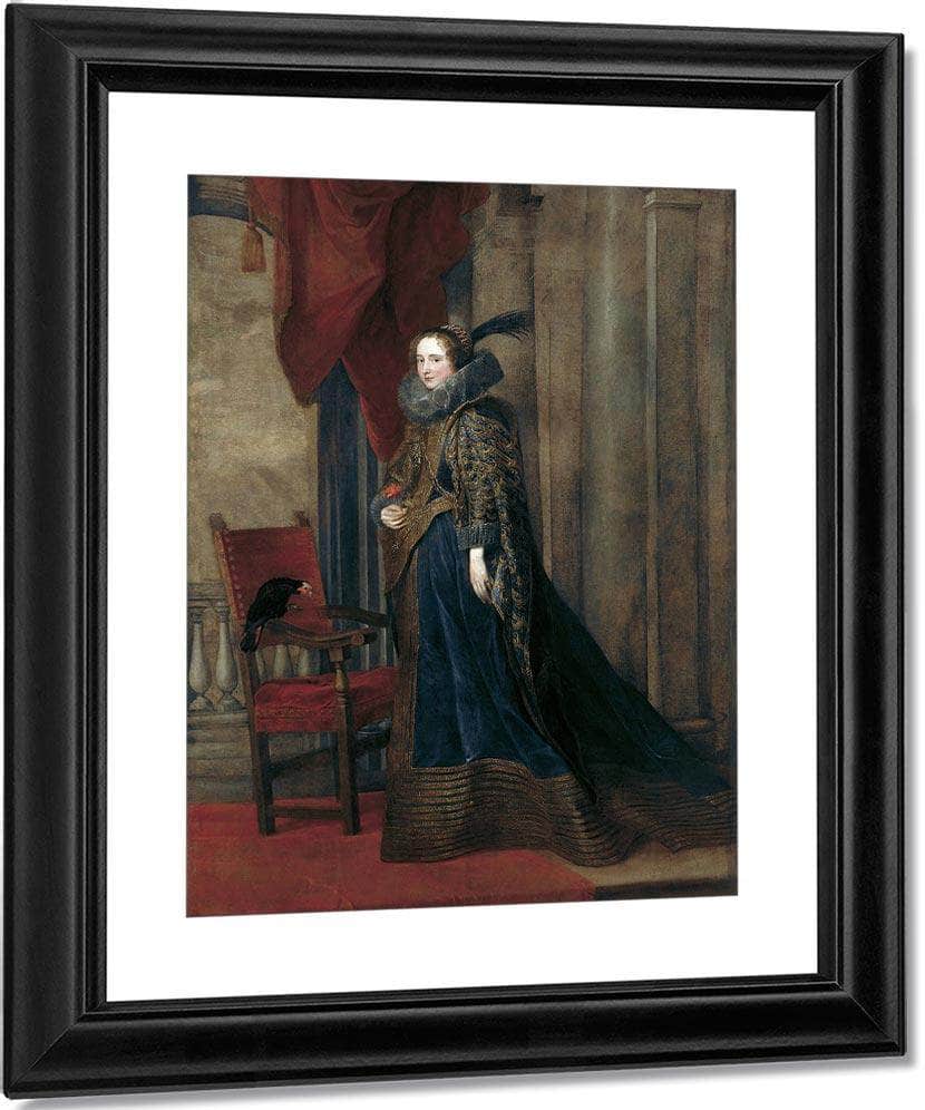Portrait Of Paolina Adorno Brignole Sale By Anthony Van Dyck Fine Art Print