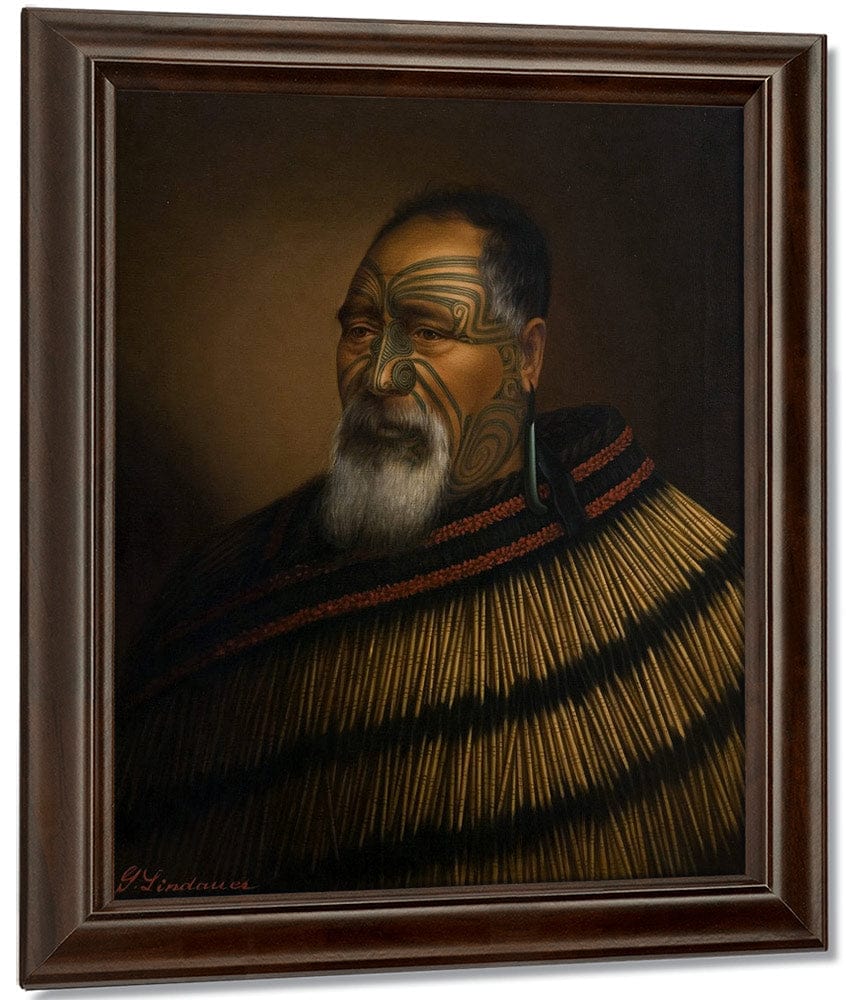 Portrait Of Paora Tuhaere 1895 By Gottfried Lindauer Fine Art Print