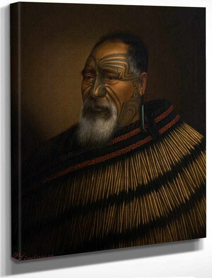 Portrait Of Paora Tuhaere 1895 By Gottfried Lindauer Fine Art Print