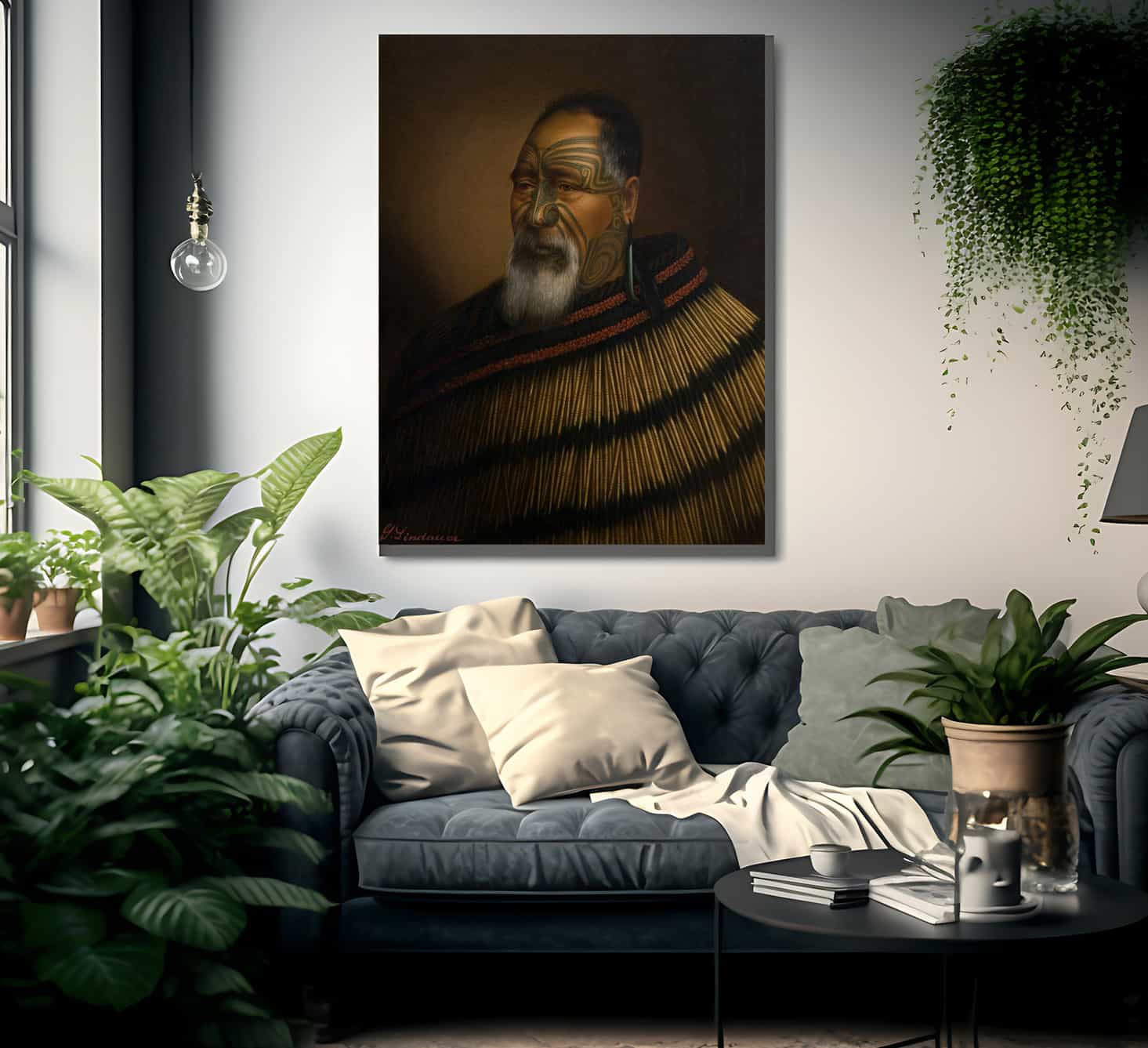 Portrait Of Paora Tuhaere 1895 By Gottfried Lindauer Fine Art Print