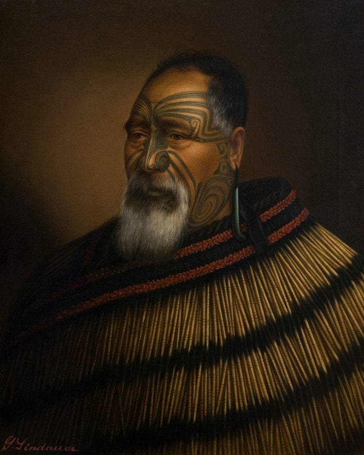 Portrait Of Paora Tuhaere 1895 By Gottfried Lindauer Fine Art Print