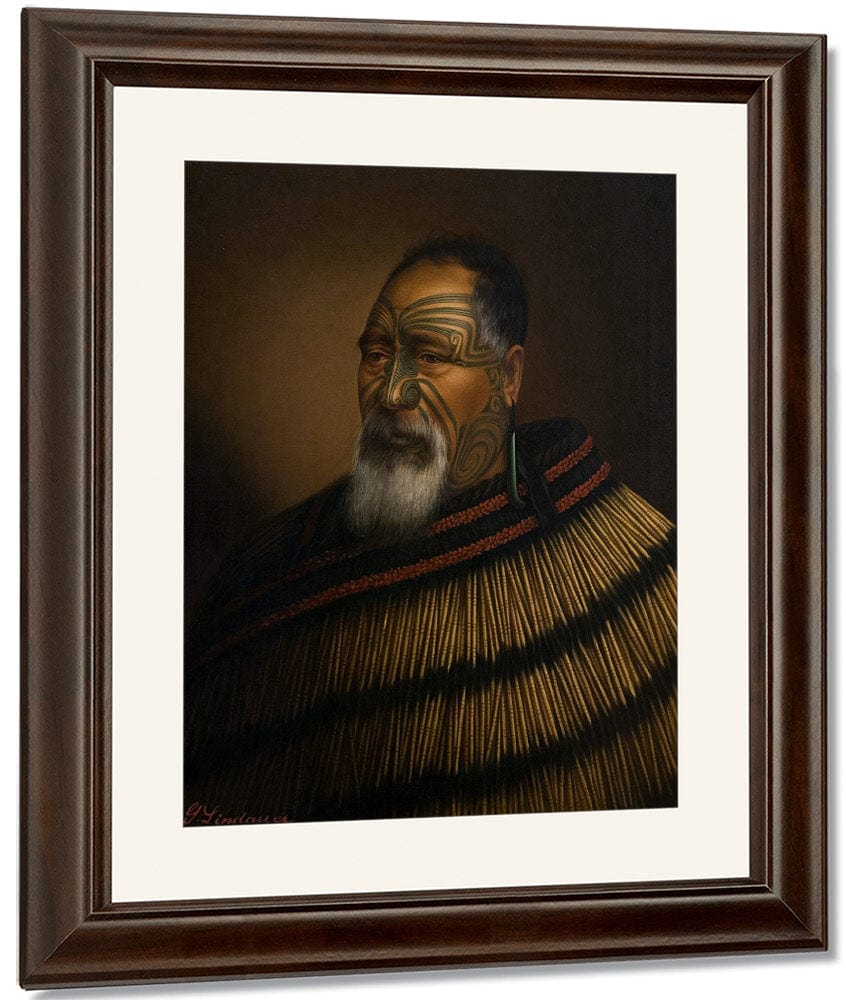 Portrait Of Paora Tuhaere 1895 By Gottfried Lindauer Fine Art Print