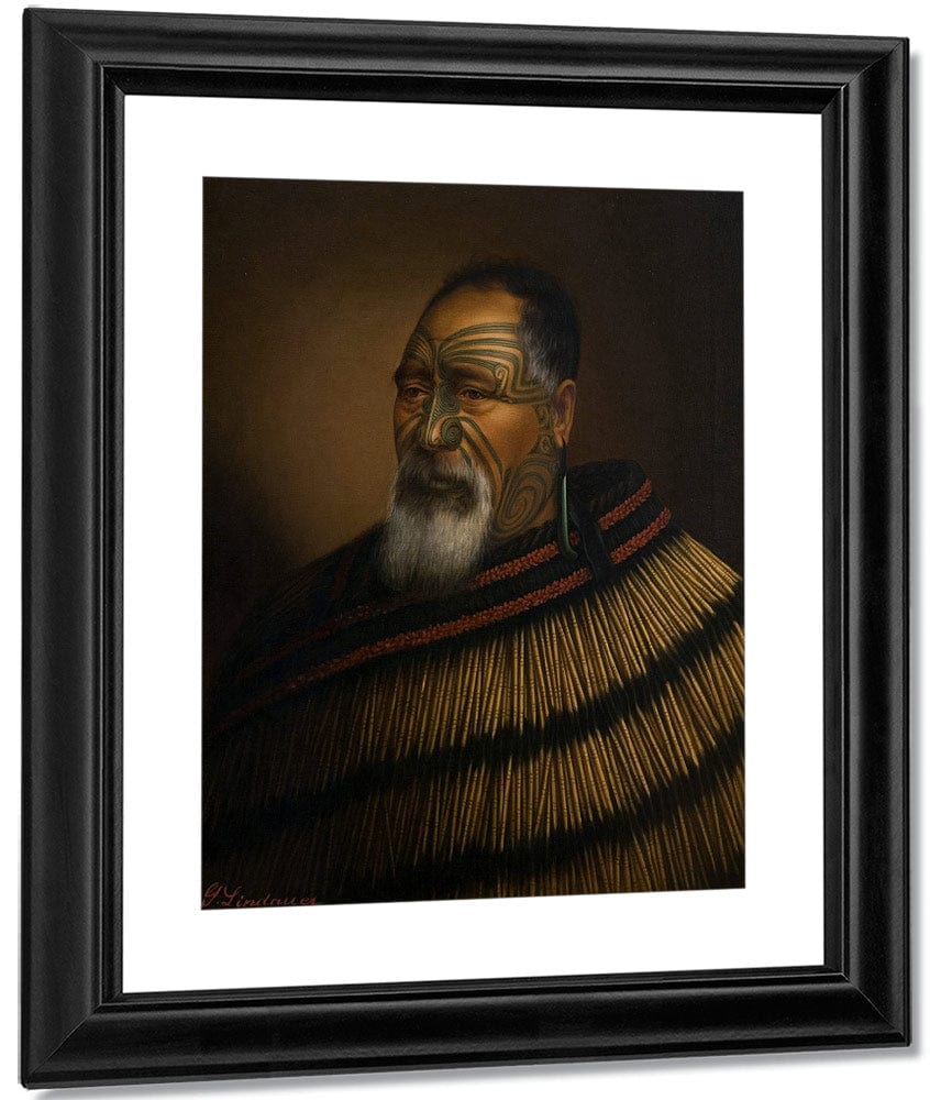 Portrait Of Paora Tuhaere 1895 By Gottfried Lindauer Fine Art Print