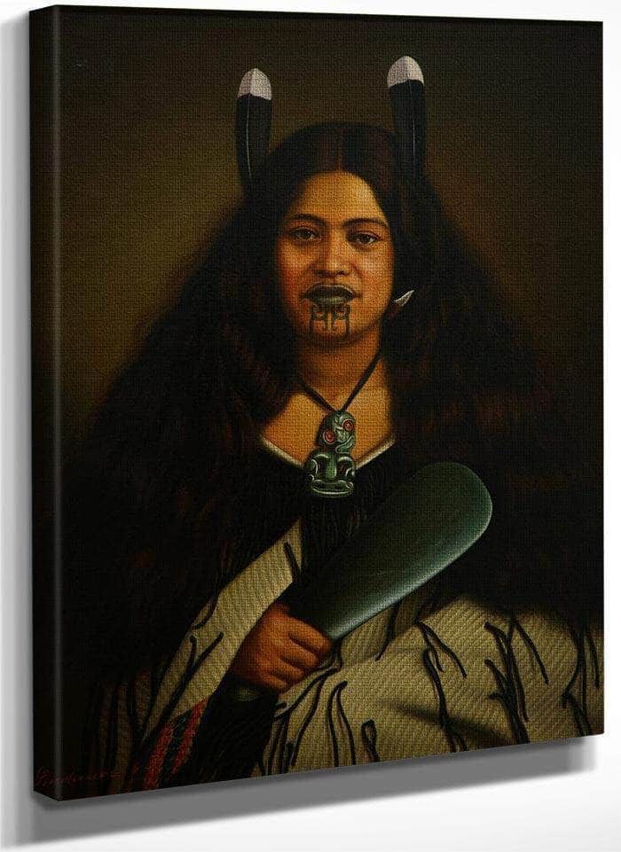 Portrait Of Pare Watene 1878 By Gottfried Lindauer Fine Art Print