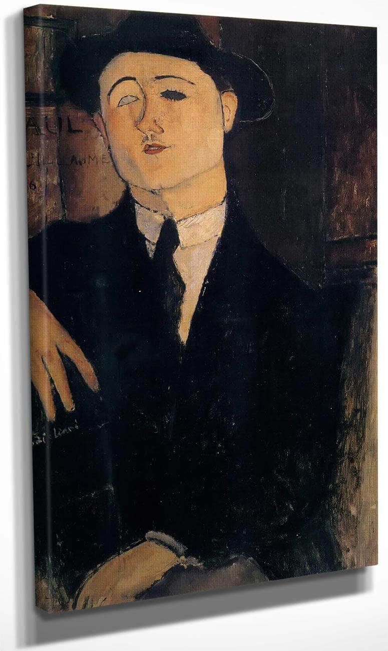 Portrait Of Paul Guillaume 1916 By Amedeo Modigliani Fine Art Print