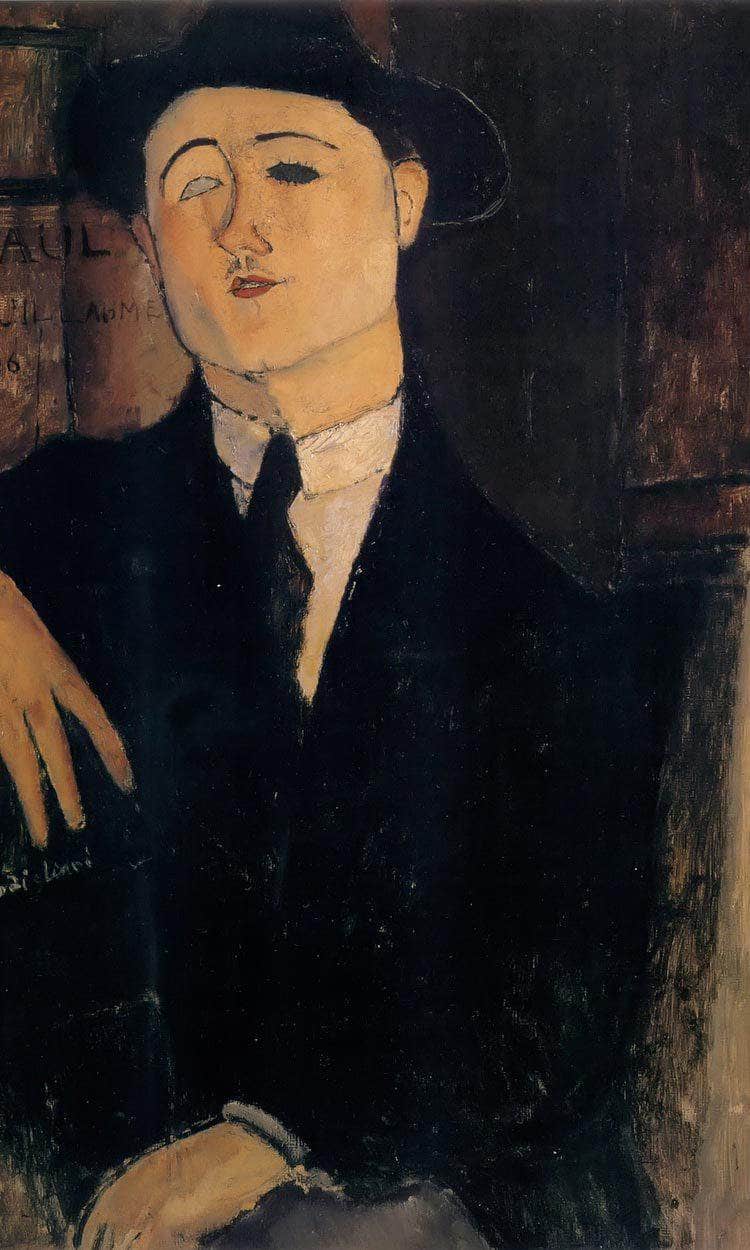 Portrait Of Paul Guillaume 1916 By Amedeo Modigliani Fine Art Print