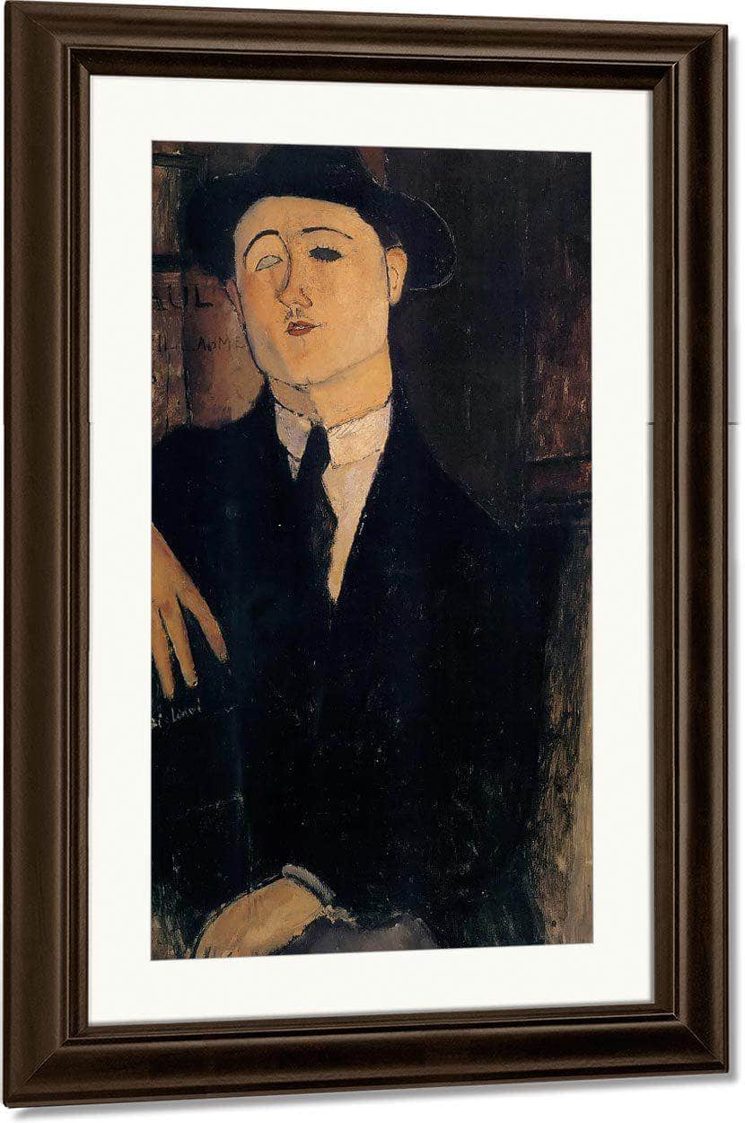 Portrait Of Paul Guillaume 1916 By Amedeo Modigliani Fine Art Print