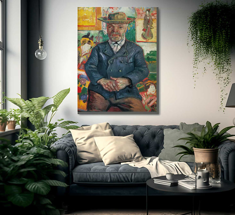 Portrait Of Pere Tanguy By Vincent Van Gogh Fine Art Print