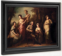 Portrait Of Philip Tisdall With His Wife And Family 154X191Cm By Angelica Kauffmann Fine Art Print