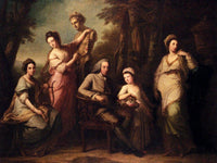 Portrait Of Philip Tisdall With His Wife And Family 154X191Cm By Angelica Kauffmann Fine Art Print