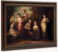 Portrait Of Philip Tisdall With His Wife And Family 154X191Cm By Angelica Kauffmann Fine Art Print