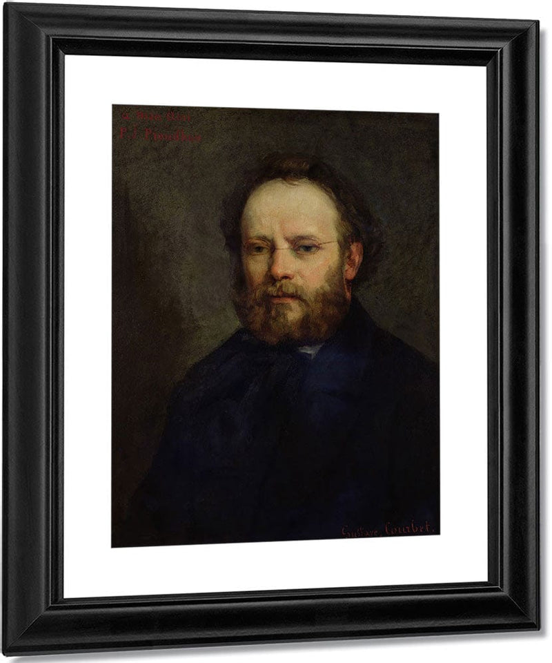 Portrait Of Pierre Joseph Proudhon (1809 65) By Jean Desire Gustave Courbet Fine Art Print