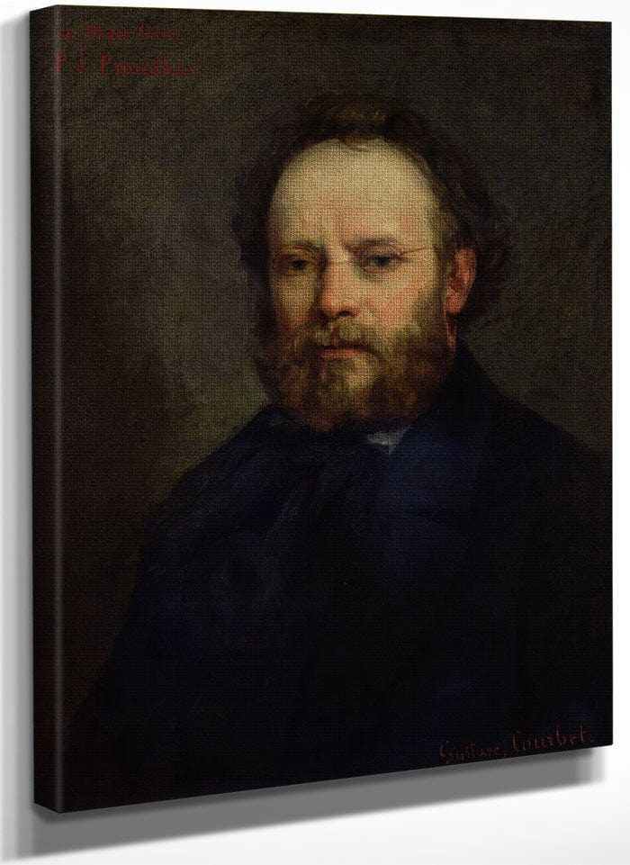 Portrait Of Pierre Joseph Proudhon (1809 65) By Jean Desire Gustave Courbet Fine Art Print