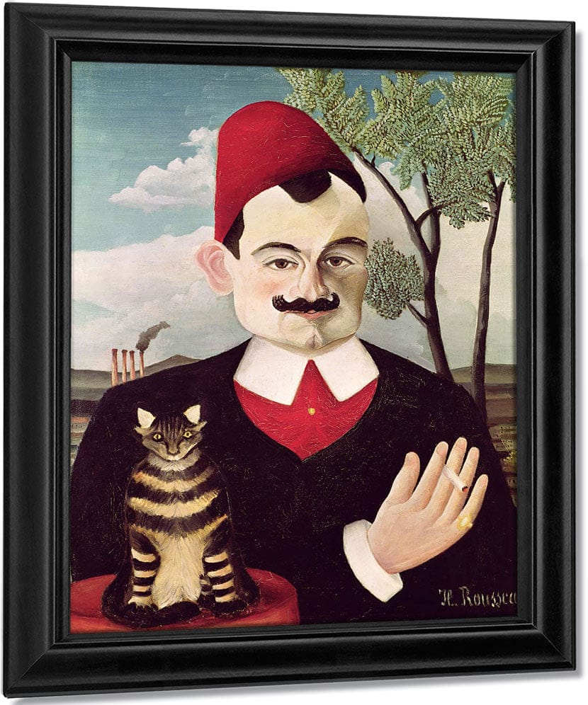 Portrait Of Pierre Loti (1850 1923) By Henri Julien Felix Rousseau Fine Art Print