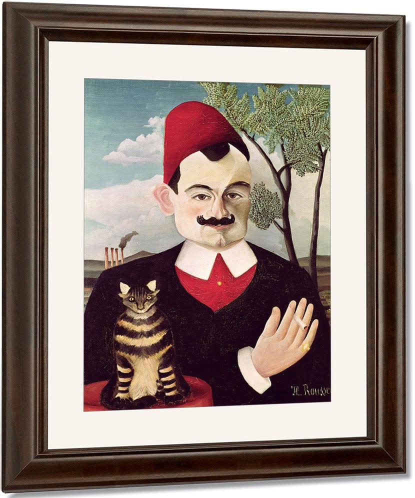 Portrait Of Pierre Loti (1850 1923) By Henri Julien Felix Rousseau Fine Art Print
