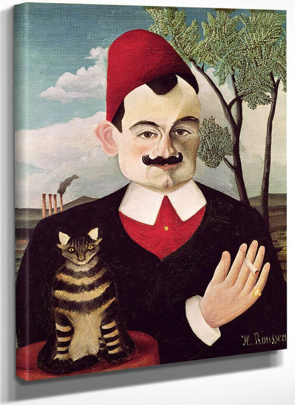 Portrait Of Pierre Loti (1850 1923) By Henri Julien Felix Rousseau Fine Art Print
