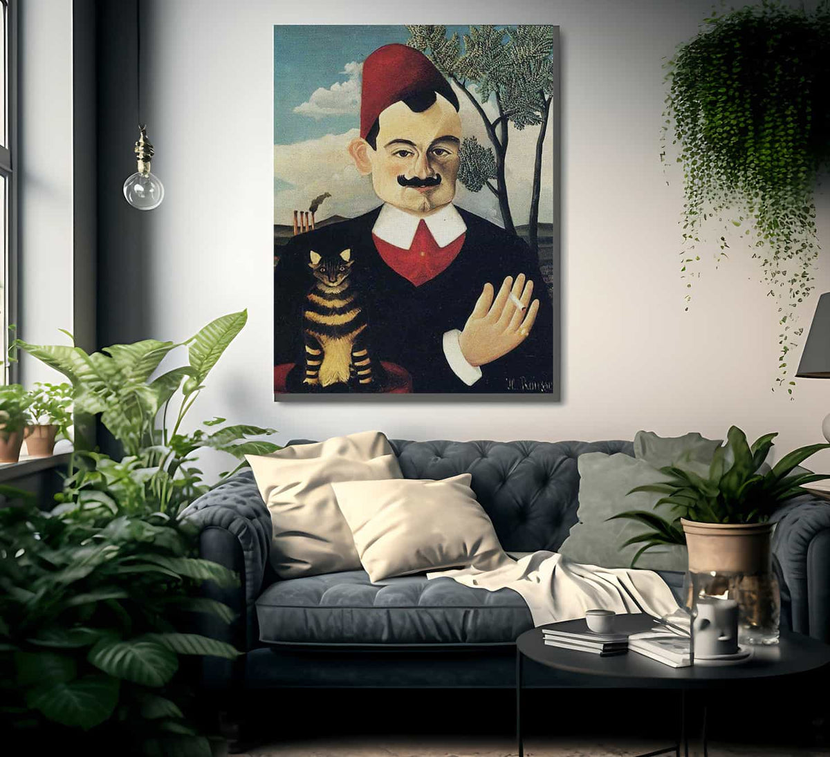 Portrait Of Pierre Loti 1891 By Henri Rousseau Fine Art Print