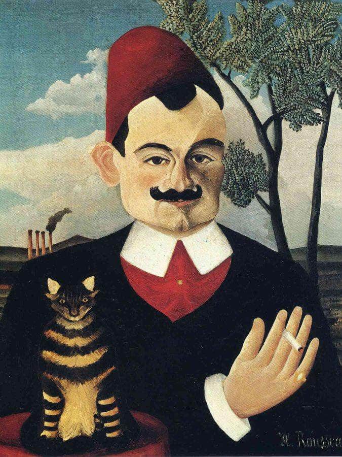 Portrait Of Pierre Loti 1891 By Henri Rousseau Fine Art Print