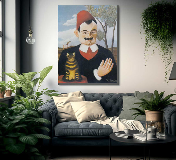 Portrait Of Pierre Loti About 1891 By Henri Rousseau Fine Art Print