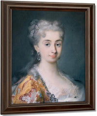 Portrait Of Pisana Mocenigo 1739 By Rosalba Carriera Fine Art Print