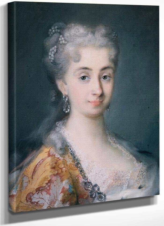 Portrait Of Pisana Mocenigo 1739 By Rosalba Carriera Fine Art Print