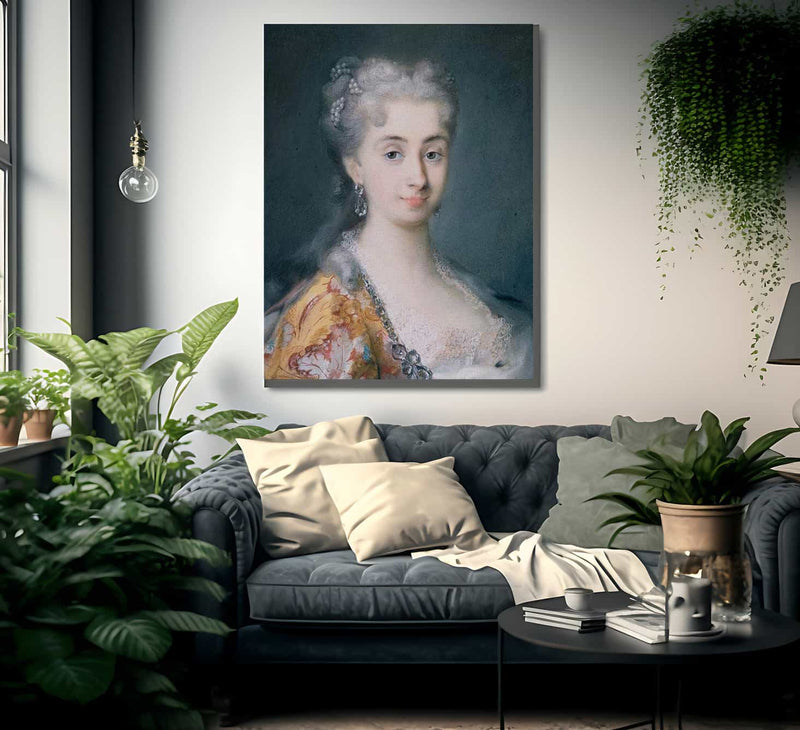 Portrait Of Pisana Mocenigo 1739 By Rosalba Carriera Fine Art Print