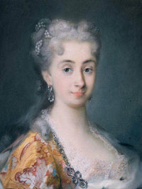 Portrait Of Pisana Mocenigo 1739 By Rosalba Carriera Fine Art Print