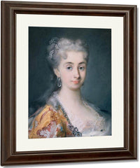 Portrait Of Pisana Mocenigo 1739 By Rosalba Carriera Fine Art Print