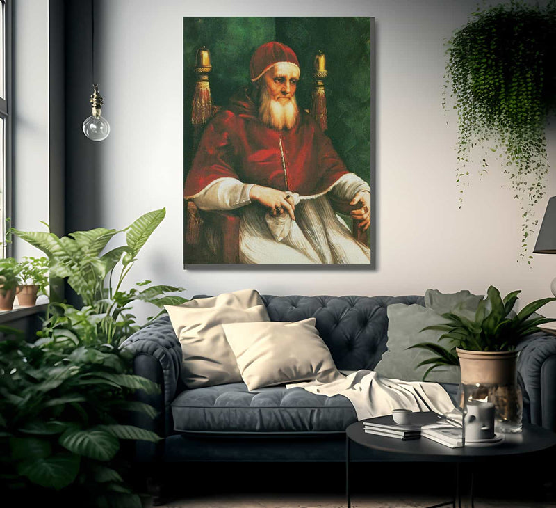 Portrait Of Pope Julius Ii By Raphael Fine Art Print