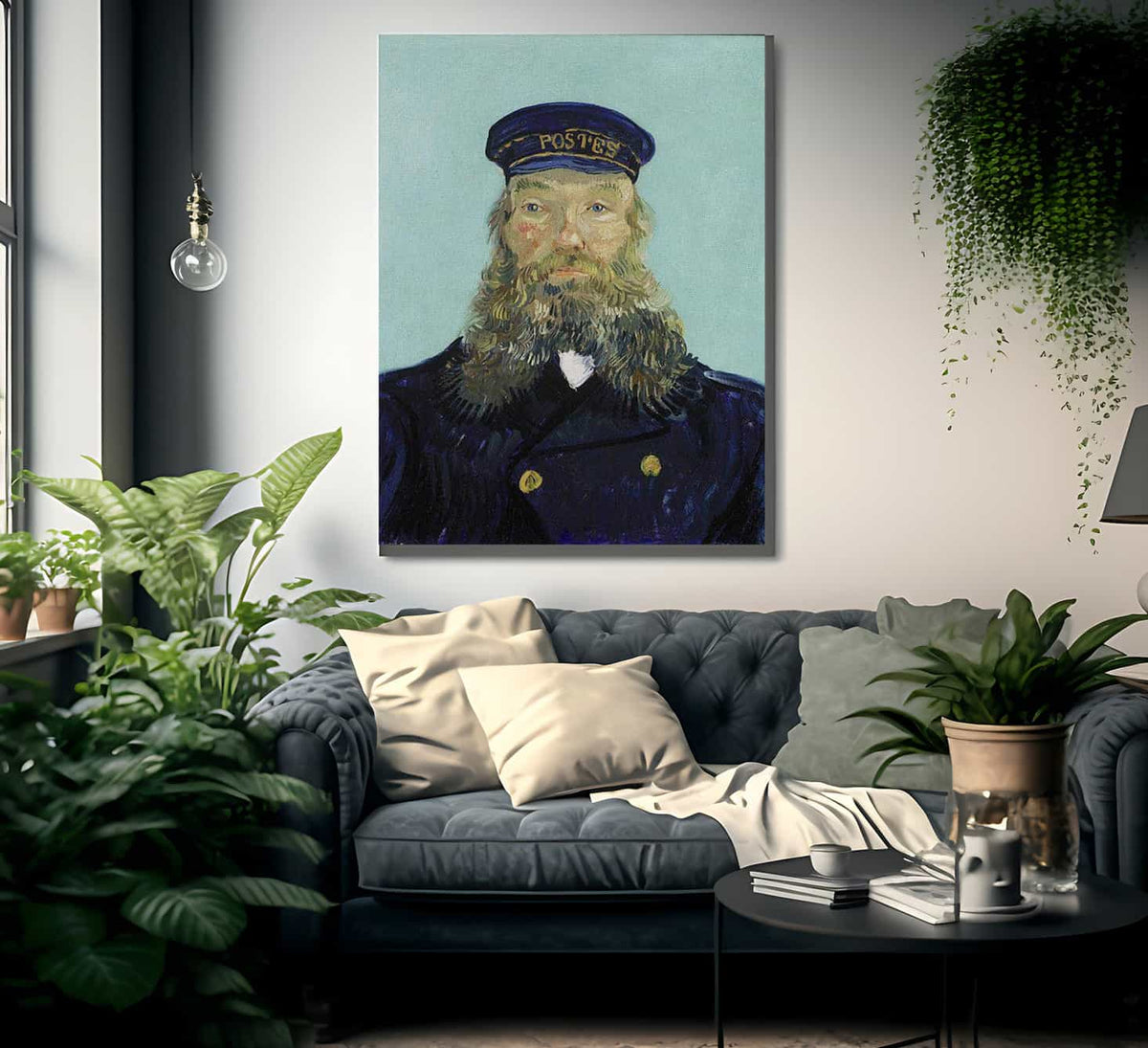 Portrait Of Postman Roulin By Vincent Van Gogh Fine Art Print