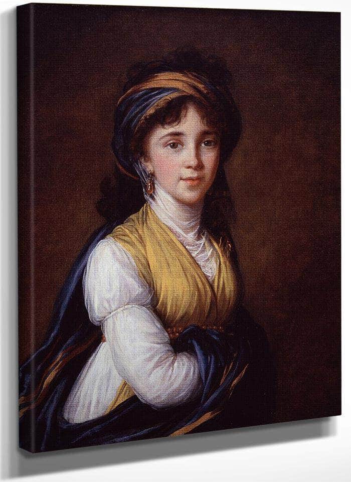 Portrait Of Princess Belozersky By Elisabeth Vigee Le Brun Fine Art Print