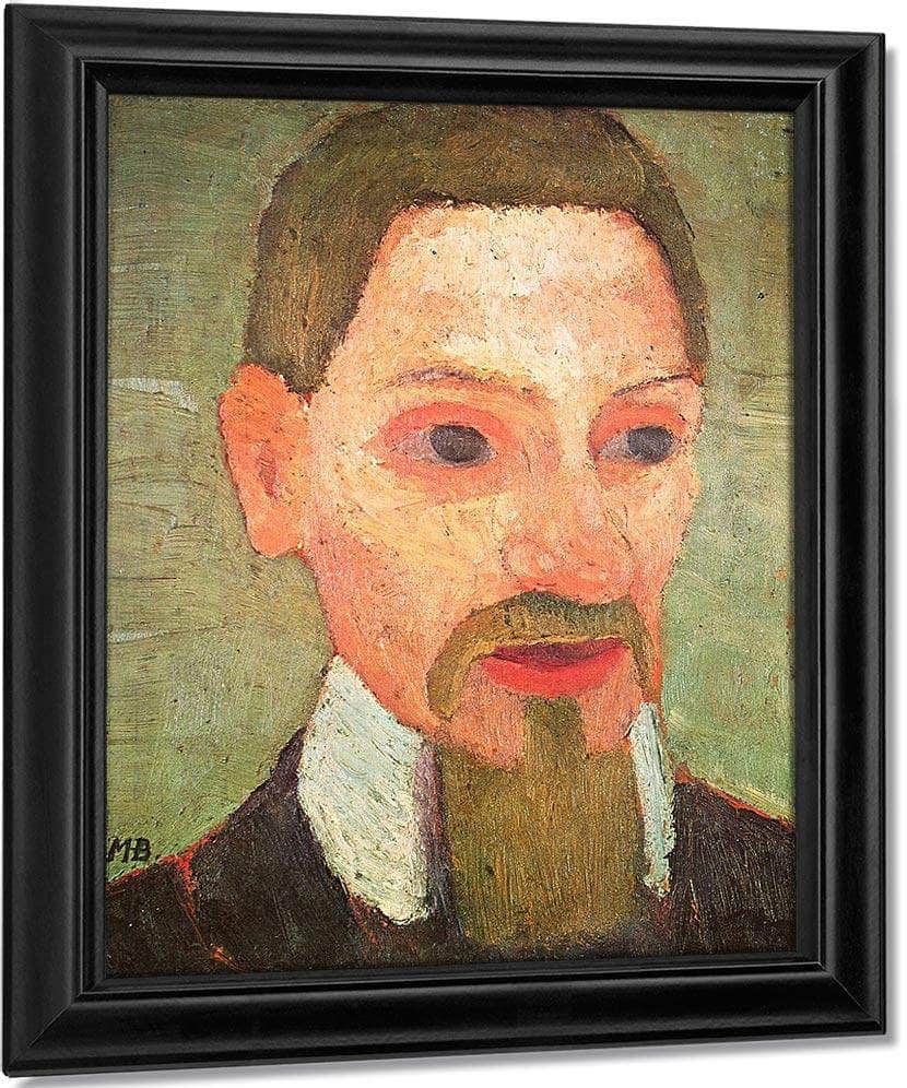Portrait Of Rainer Maria Rilke By Paula Modersohn Becker Fine Art Print