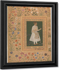 Portrait Of Raja Bikramajit 1620 By Bichitr Fine Art Print