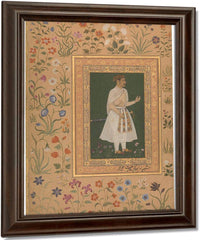 Portrait Of Raja Bikramajit 1620 By Bichitr Fine Art Print