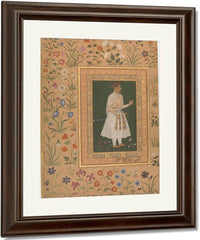 Portrait Of Raja Bikramajit 1620 By Bichitr Fine Art Print