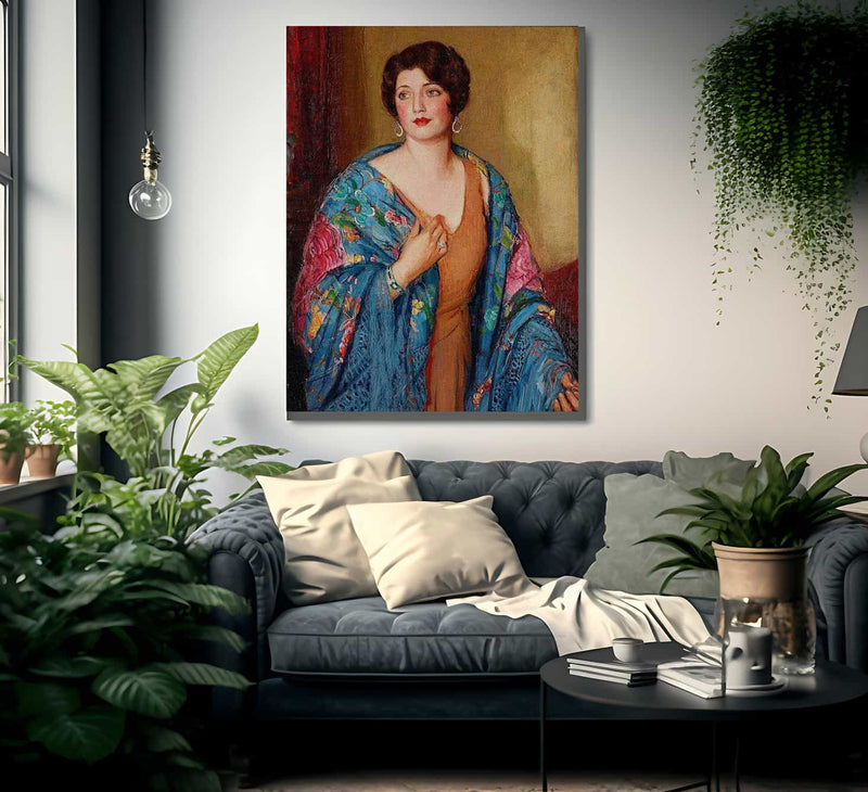 Portrait Of Ruth E. Bach By Joseph Kleitsch Fine Art Print