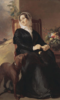 Portrait Of Sarah Sully And Her Dog, Ponto By Thomas Sully Fine Art Print