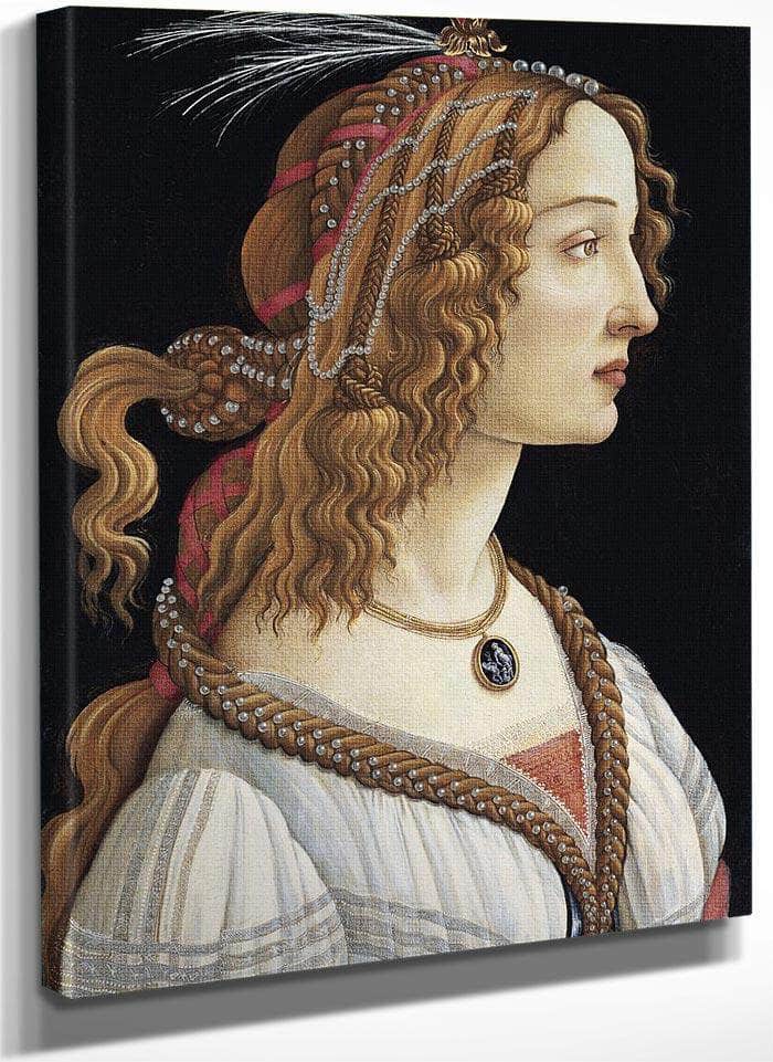 Portrait Of Simonetta Vespucci As A Nymph By Sandro Botticelli Fine Art Print