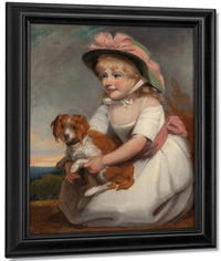 Portrait Of Sophy Elizabeth Burney Daughter Of Charles Rousseau Burney Esq. Circa 1784 By Edward Francis Burney Fine Art Print