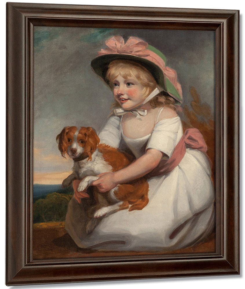 Portrait Of Sophy Elizabeth Burney Daughter Of Charles Rousseau Burney Esq. Circa 1784 By Edward Francis Burney Fine Art Print