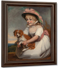 Portrait Of Sophy Elizabeth Burney Daughter Of Charles Rousseau Burney Esq. Circa 1784 By Edward Francis Burney Fine Art Print