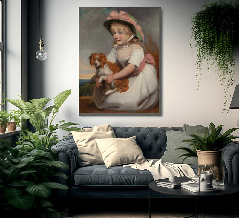 Portrait Of Sophy Elizabeth Burney Daughter Of Charles Rousseau Burney Esq. Circa 1784 By Edward Francis Burney Fine Art Print