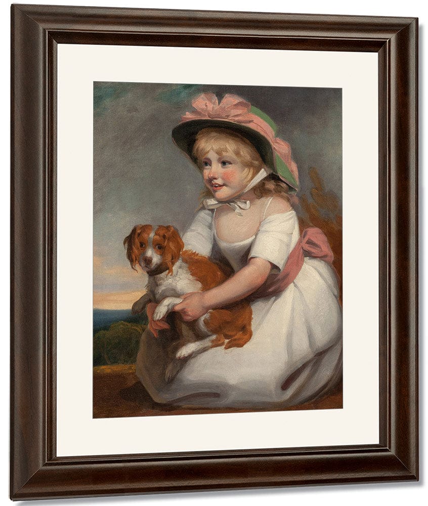 Portrait Of Sophy Elizabeth Burney Daughter Of Charles Rousseau Burney Esq. Circa 1784 By Edward Francis Burney Fine Art Print