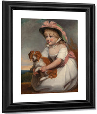 Portrait Of Sophy Elizabeth Burney Daughter Of Charles Rousseau Burney Esq. Circa 1784 By Edward Francis Burney Fine Art Print