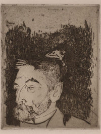 Portrait Of Stephane Mallarme By Eugene Henri Paul Gauguin Fine Art Print