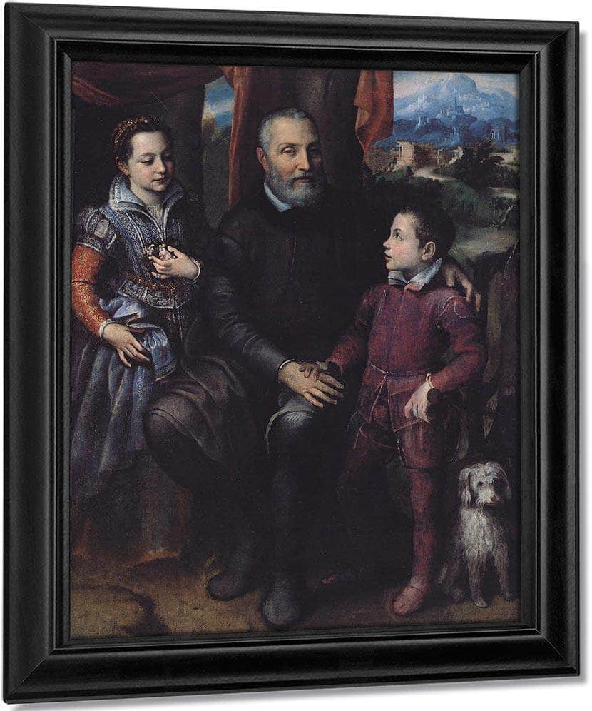 Portrait Of The Artist 1039 S Family 1558 By Sofonisba Anguissola Fine Art Print